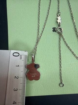 Collar Tous Oso Negro Plata onix