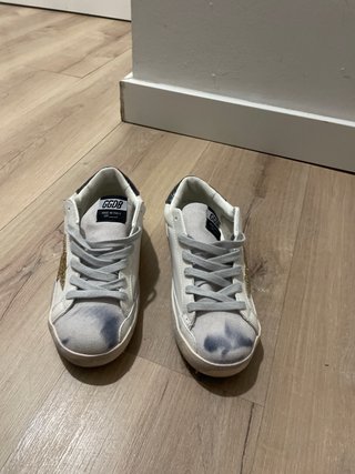 Golden Goose Bambas Doradas y Blancas