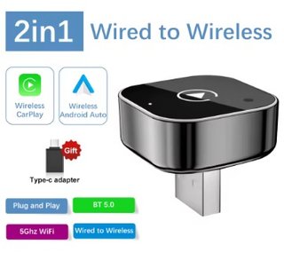 Adaptador CarPlay Inalámbrico 2 en 1