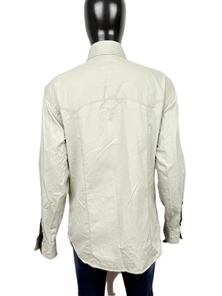 Dolce & Gabbana Camicia Uomo L Beige Made Italy