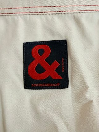 Dolce & Gabbana Camicia Uomo L Beige Made Italy