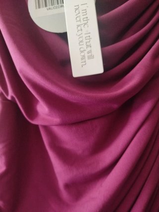 Vestido largo boda rosa buganvilla