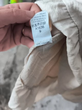 Vestido beige de talla única