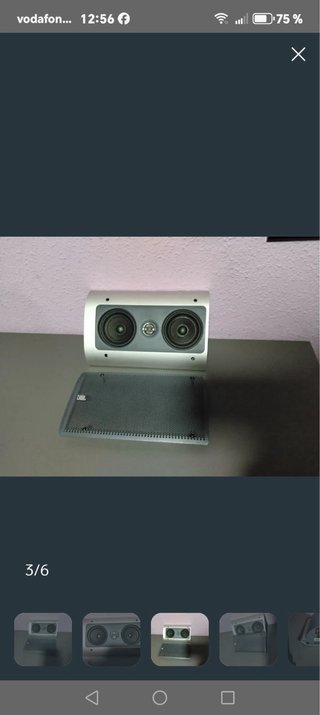 Altavoz Central JBL Plata y Negro