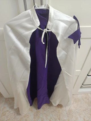 Traje Nazareno Niño Morado y Blanco