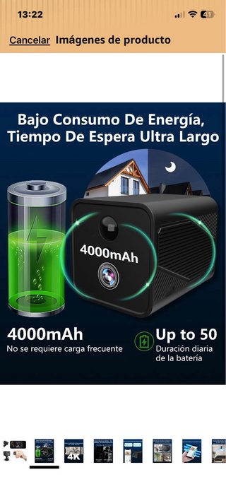 Bextgoo Mini Cámara Vigilancia WiFi Interior 4K