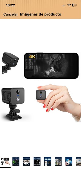 Bextgoo Mini Cámara Vigilancia WiFi Interior 4K
