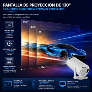 HY300 PRO PROYECTOR PORTÁTIL WIFI 6 BLUETOOTH