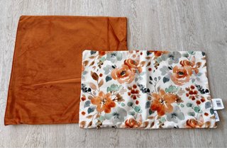 Conjunto 2 Fundas Cojín Terciopelo Teja/Terracota