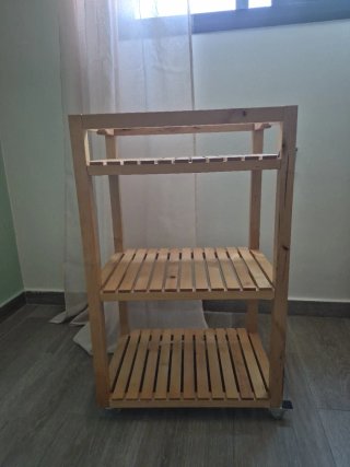 Carro auxiliar madera Ikea