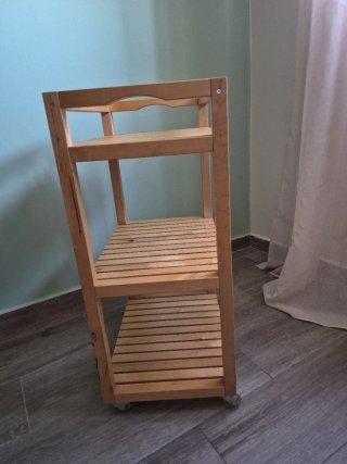 Carro auxiliar madera Ikea