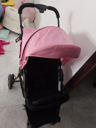Silla de Paseo Rosa y Negra