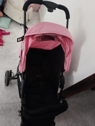 Silla de Paseo Rosa y Negra