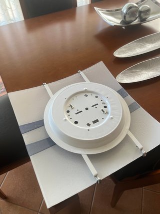 Lámpara de techo cristal azul moderna