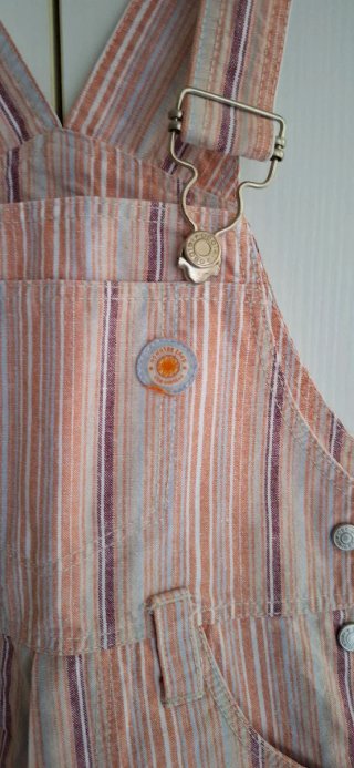 Salopette corta Obaïbi righe 23 mesi unisex
