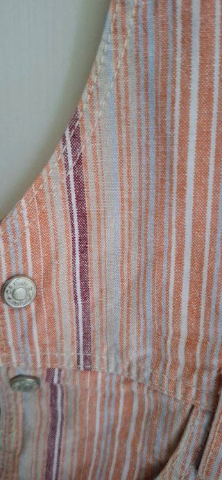 Salopette corta Obaïbi righe 23 mesi unisex