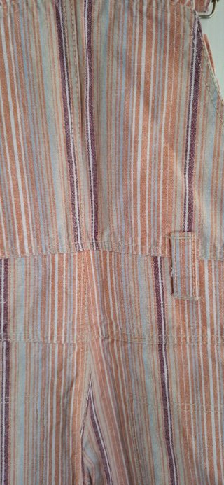 Salopette corta Obaïbi righe 23 mesi unisex