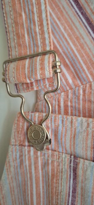 Salopette corta Obaïbi righe 23 mesi unisex