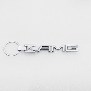 LLAVERO METALICO MERCEDES AMG CROMADO SIMBOLO
