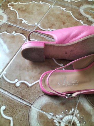 Scarpe donna rosa con strass