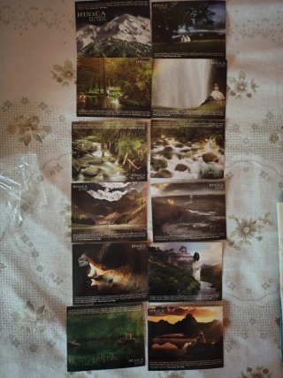 Colección 12 Preciosas Postales HUESCA Naturaleza.