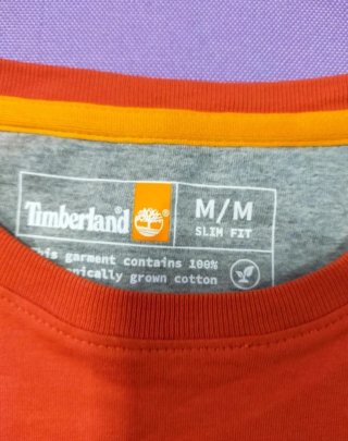 T-shirt Timberland Uomo Taglia M Arancione