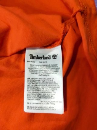 T-shirt Timberland Uomo Taglia M Arancione