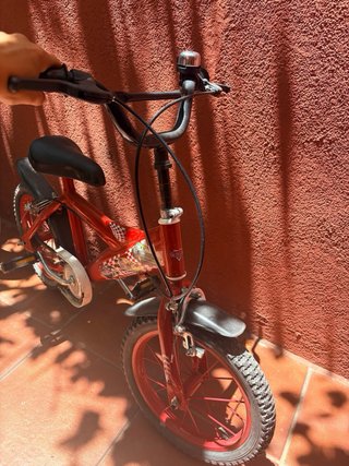 Bicicleta Infantil Rayo McQueen Roja