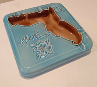 Cenicero Vintage Chipie Florida Cerámica Raro