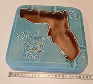 Cenicero Vintage Chipie Florida Cerámica Raro