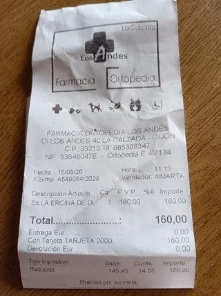 Silla de aseo /ducha