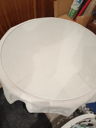 Cristal para mesa redonda. Nuevo 80 cm