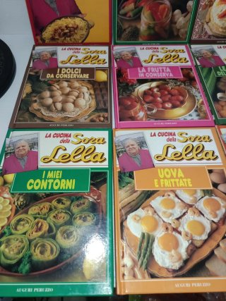 La cucina della Sora Lella 12 libri peruzzo vintag