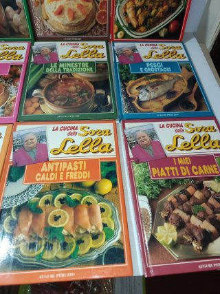 La cucina della Sora Lella 12 libri peruzzo vintag