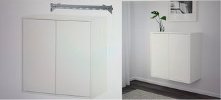 Armario modular IKEA EKET blanco 3 unidades