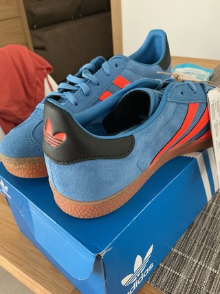 Adidas Gazelle Talla 38 Azul Naranja Sin Estrenar