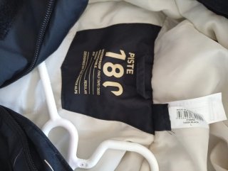Chaqueta Invierno Wedze Negra y Blanca