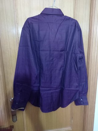Camisa de vestir Zara hombre morada