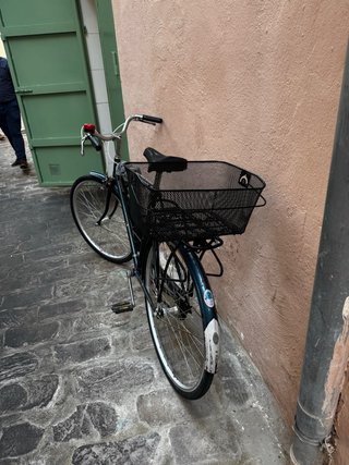 Bicicleta vintage con cesta