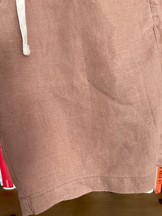 Pantalón corto 100 % lino Mango hombre Talla 42