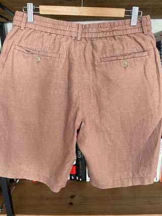 Pantalón corto 100 % lino Mango hombre Talla 42