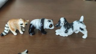 Figuras de porcelana de animales