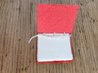 Quaderno artigianale con foglie