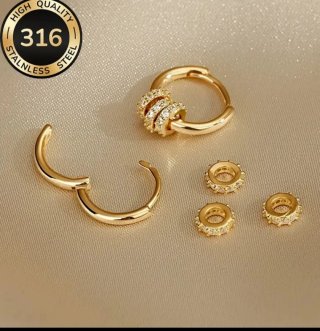 Pendientes Aro Acero Inoxidable 316L