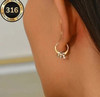 Pendientes Aro Acero Inoxidable 316L
