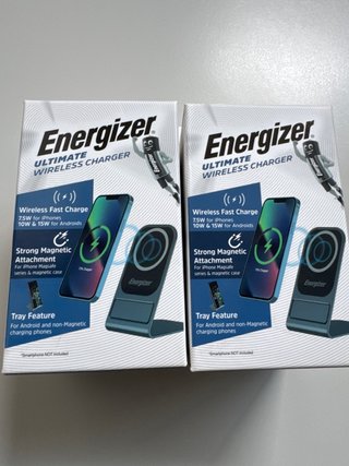 2x Energizer Caricabatterie Wireless Magnetico
