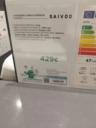 Lavadora garga superior