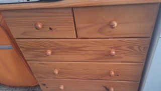 REGALO muebles Cómoda y Mesitas de Noche de Madera
