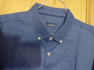 Camisa de vestir Dustin azul talla L