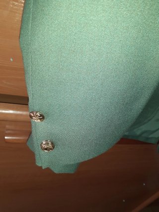 Chaqueta militar verde para caballero